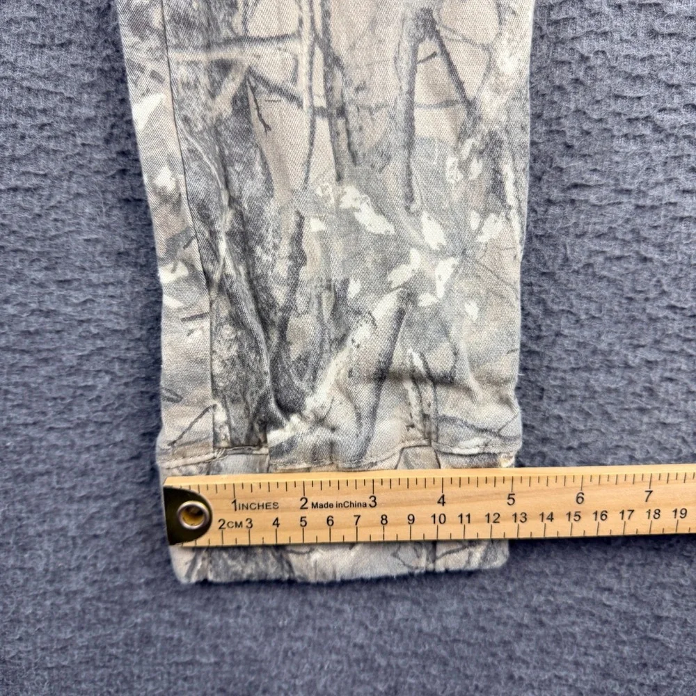 Madden Girl Forest Camo Cargo Jogger Pants Kids XS Tan Gray Branch‎ Print